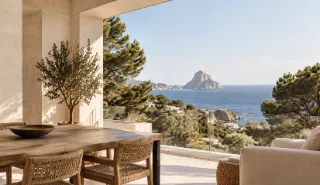 Terraza de la villa de ejemplo en Cala Molí